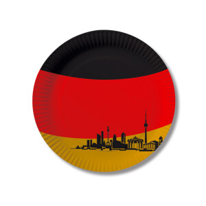 Deutschland mit Berlin Skyline - Teller