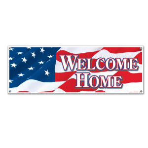 Banner : USA, Welcome home (groß)