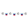 Trikotgirlande Russland mit Ball, 3m lang