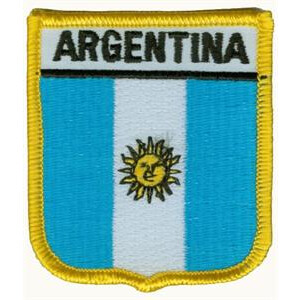 Patch zum Aufbügeln oder Aufnähen : Argentinien - Wappen