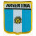 Patch zum Aufbügeln oder Aufnähen Argentinien - Wappen