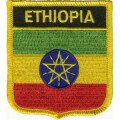 Patch zum Aufbügeln oder Aufnähen : Äthiopien - Wappen