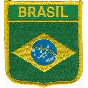 Patch zum Aufbügeln oder Aufnähen : Brasilien - Wappen