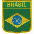 Patch zum Aufbügeln oder Aufnähen : Brasilien - Wappen