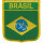 Patch zum Aufbügeln oder Aufnähen Brasilien - Wappen