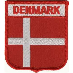 Patch zum Aufbügeln oder Aufnähen : Dänemark - Wappen