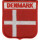 Patch zum Aufbügeln oder Aufnähen Dänemark - Wappen