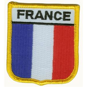 Patch zum Aufbügeln oder Aufnähen : Frankreich - Wappen