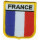 Patch zum Aufbügeln oder Aufnähen Frankreich - Wappen