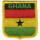 Patch zum Aufbügeln oder Aufnähen Ghana - Wappen