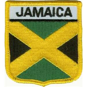 Patch zum Aufbügeln oder Aufnähen : Jamaika - Wappen