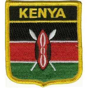 Patch zum Aufbügeln oder Aufnähen : Kenia - Wappen