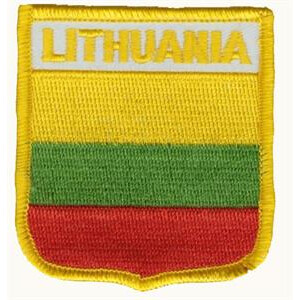 Patch zum Aufbügeln oder Aufnähen : Litauen - Wappen