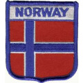 Patch zum Aufbügeln oder Aufnähen : Norwegen - Wappen