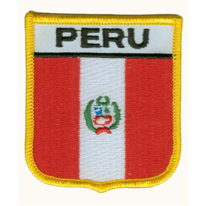Patch zum Aufbügeln oder Aufnähen : Peru - Wappen