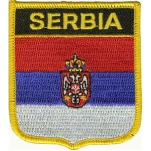 Patch zum Aufbügeln oder Aufnähen : Serbien - Wappen
