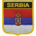 Patch zum Aufbügeln oder Aufnähen Serbien - Wappen