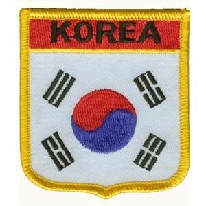 Patch zum Aufbügeln oder Aufnähen : Südkorea - Wappen