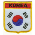 Patch zum Aufbügeln oder Aufnähen : Südkorea - Wappen