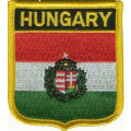 Patch zum Aufbügeln oder Aufnähen : Ungarn - Wappen