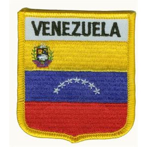 Patch zum Aufbügeln oder Aufnähen : Venezuela - Wappen