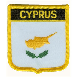 Patch zum Aufbügeln oder Aufnähen : Zypern - Wappen