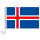Auto-Fahne: Island - Premiumqualität