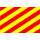 Premiumfahne Signalflagge Y, 24 x 20 cm, mit Strick-/ Schlaufe