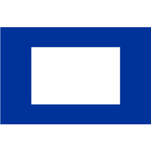 Premiumfahne Signalflagge P, 84 x 70 cm, mit Strick-/ Schlaufe