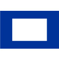 Premiumfahne Signalflagge P, 84 x 70 cm, mit Strick-/...
