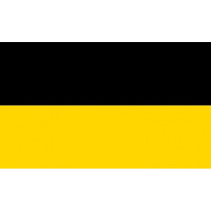 Hellgelb Fahne Flagge aus aller Welt  Baden ohne Wappen 30 x 45 cm ohne Stock