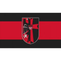 Premiumfahne Sudetenland mit Wappen, 75 x 50 cm, mit...