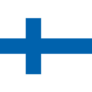 Premiumfahne Finnland, 90 x 60 cm, mit Hohlsaum