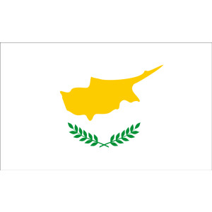 Premiumfahne Zypern, 100 x 70 cm, mit Strick-/ Schlaufe