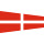 Premiumfahne Signalflagge No 4, 170 x 50 x 15 cm, mit Strick-/ Schlaufe
