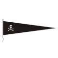 Langwimpel: Pirat, 300 x 40 cm, Strick-/ Schlaufe