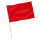 Stock-Flagge : Rot / Premiumqualität 45x30 cm