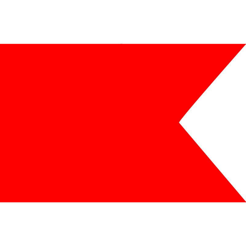 Signalflagge B = Bravo 60 x 50 cm Fahne Flagge Premiumqualität