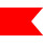 Premiumfahne Signalflagge B - Bravo, 117 x 77 cm, mit Strick-/ Schlaufe