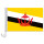 Auto-Fahne: Brunei - Premiumqualität