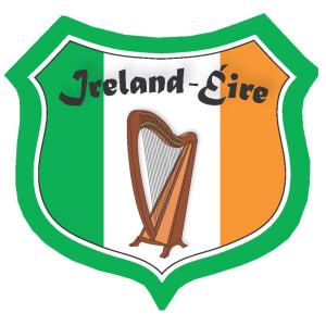 Deckenhänger Irlandwappen mit Harfe