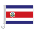 Auto-Fahne: Costa Rica + Wappen - Premiumqualit&auml;t