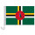 Auto-Fahne: Dominica - Premiumqualität