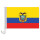 Auto-Fahne: Ecuador + Wappen - Premiumqualität