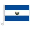 Auto-Fahne: El Salvador + Wappen - Premiumqualität