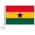 Auto-Fahne: Ghana - Premiumqualität