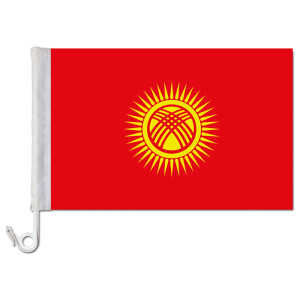 Auto-Fahne: Kirgisistan / Kirgisien - Premiumqualität