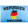 Flagge 90 x 150 : Refugees Welcome