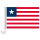 Auto-Fahne: Liberia - Premiumqualität