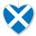 Deckenhänger Schottland Herz, 15 cm
